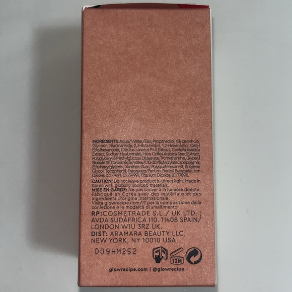 Glow Recipe watermelon glow niacinamide hue drops in sun glow -never opened - Picture 2 of 5